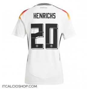 Germania Benjamin Henrichs #20 Prima Maglia Femmina Europei 2024 Manica Corta